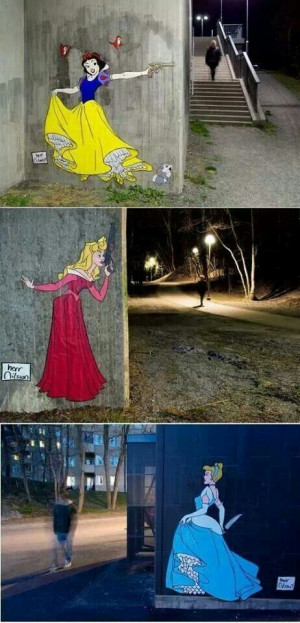 Disney Princesses Lurk Around the Corner