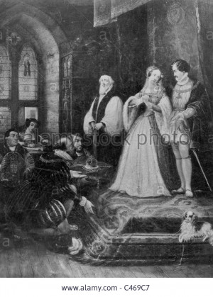 Stock Photo Lady Jane Grey with her husband Guildford Dudley
