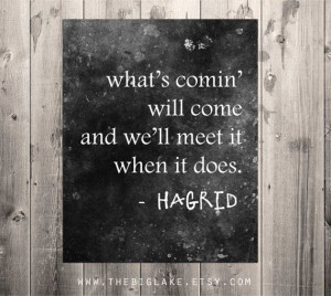 Hagrid quote - Harry Potter - literature - book - typography - black ...