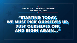 ... inaugural speech made up for the mistakes of his first stewart obama