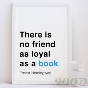 Book Quote Canvas Art Print Poster, Wall Pictures For Home Decoration ...