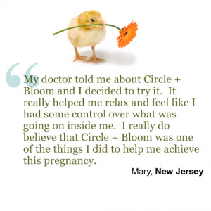 Trying To Conceive Quotes Mary quote circle bloom1
