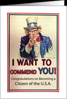 Congratulations on U.S.A. Citizenship, Uncle Sam card - Product ...