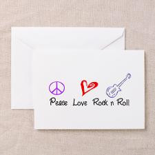 Peace Love Rock n Roll Greeting Cards (Pk of 20) for