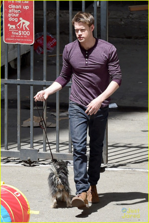 Chord Overstreet With Dog