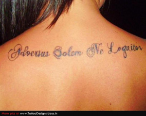 latin phrase tattoo