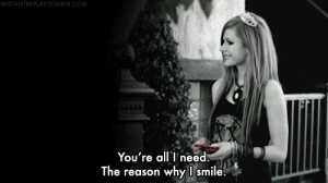 avril, avril lavigne, clip, love, smile, song, the reason i smile