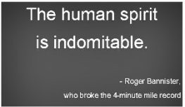 The following quotes about running are from from Roger Bannister's ...