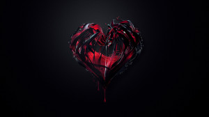 Dark Red Heart - 1920x1080 - 16:9