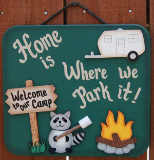 Outdoor Camping Sign RV Sign by UniquelyCraftedSigns on Etsy, $19.95