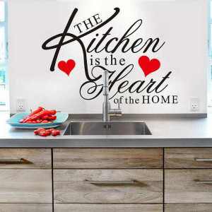 Kitchen Heart Removable Wall Stickers