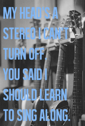 but I can write a song. Matt Nathanson, Kill The Lights