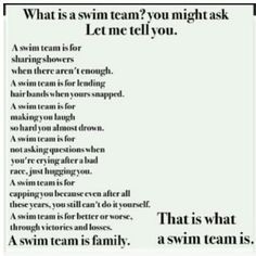 Awe you swimmers!! More