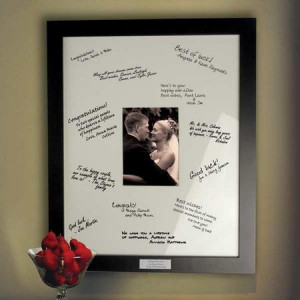... Book Frame-personalized frame bridal gift wedding gift guest book