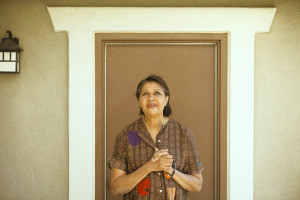 Author Jamaica Kincaid poses for a portrait in the backyard of her ...