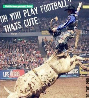Football vs bull riding