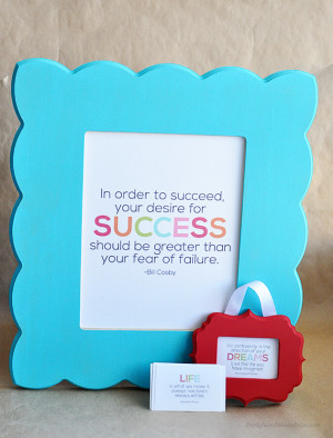 and easy gift idea- Printable Interchangeable Quotes with cute frame ...