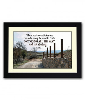 Artifa Buddha Motivational Quote Framed Poster