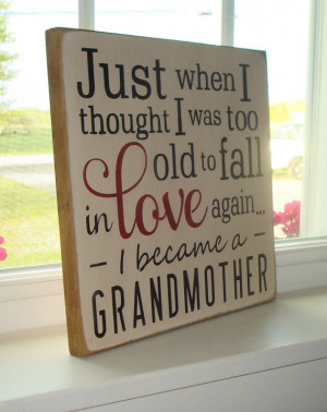 Hand painted wood sign. Grandmother sign. Subway sign. Grandmother ...