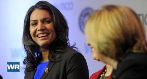 Rep Tulsi Gabbard D Hawaii Speaks During A Panel Discussion About ...