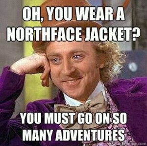 ... Stay Puff Marshmallow Man or just wear a thin NorthFace jacket...duh
