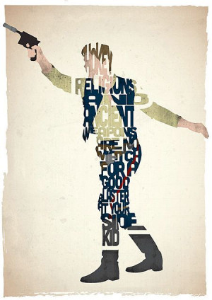 Han Solo Poster， famous quotes。
