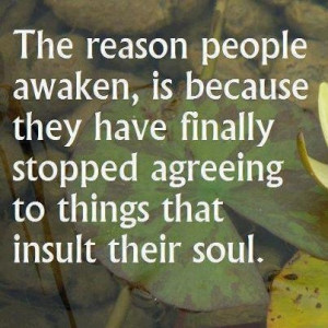 the reason people awaken