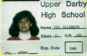 CELEBRITY HIGH SCHOOL PICTURES - TINA FEY - SCHOOL ID