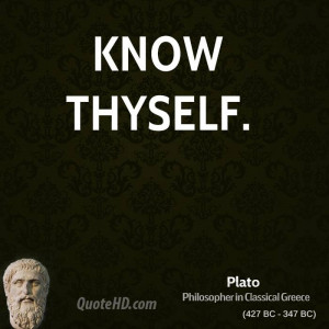 Know thyself.