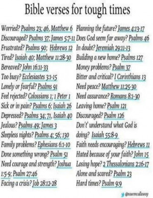 Bible Verses for Tough Times