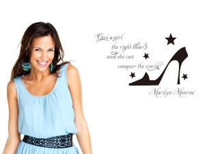 ... quote wall stickers for girls room 8256 high heels stars vinyl home