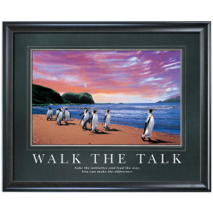 Walk the Talk Motivational Poster (733095)