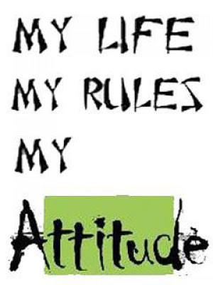 My Life My Rules My Attitude