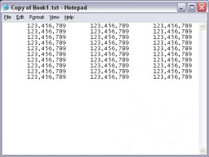 Saving a Excel File into .txt format without quotes