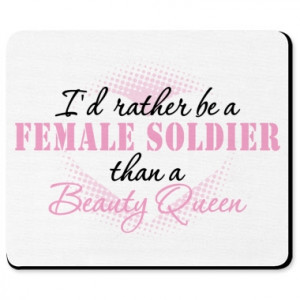 female soldier sayings