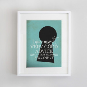 ... featuring alice in wonderland quotes that i designed for the occasion