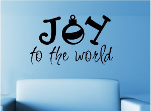 joy to the world christmas quotes wall words decals lettering ii