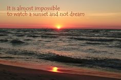 Lake Michigan Sunset & Quote by tattboy on Etsy, $10.00