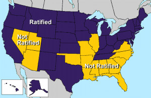 ... states that have and have not passed the ERA (Equal Rights Amendment