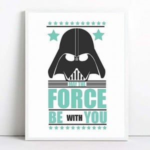 , star wars print, movie poster, retro poster, inspirational quote ...