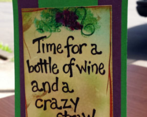 Wine bottle tag-funny wine quote. Wine tag is a great addition to any ...