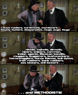 ... Blazing Saddles (1974) directed by Mel Brooks. Starring Cleavon Little