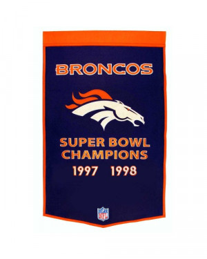 Denver Broncos Dynasty Banner - NFL Banners and Pennants - Other NFL ...