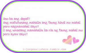 tagalog quotes , love