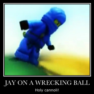 Jay on a wrecking ball meme by Ask-Pixal-Ninjago