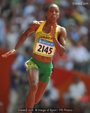 Sherone Simpson in 2008 Olympic Games - Day 13 - Track and Field
