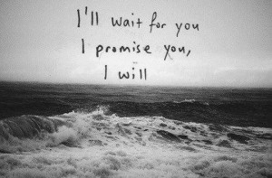 ll wait for you, I promise you, I will
