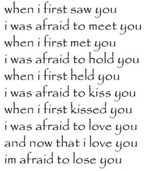 When I first saw you...