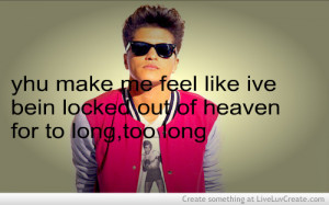 Bruno Mars Locked Out Of Heaven