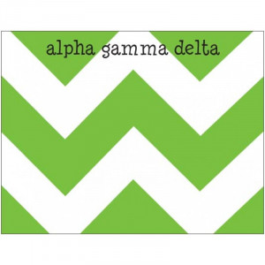 Home » Alpha Gamma Delta Chevron Dittie Notepad